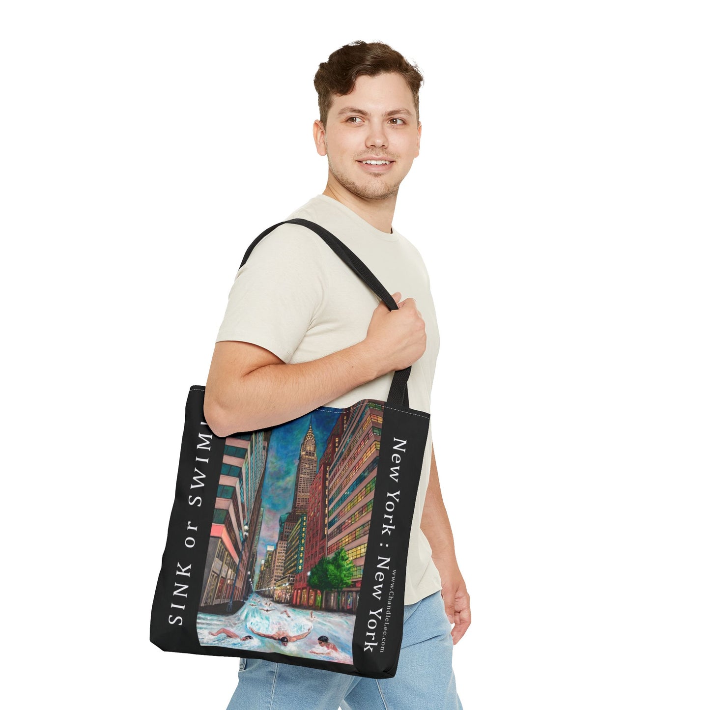 Resilient Tote Bag - Urban Street Art Design by Chandle Lee