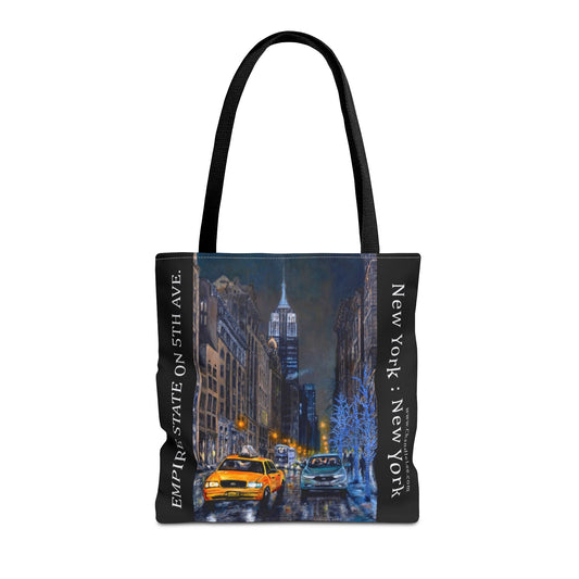 New York City Tote Bag - 5th Avenue Empire State Building View