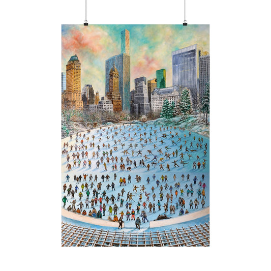 Central Park Ice Skaters — Archival Matte Paper Print