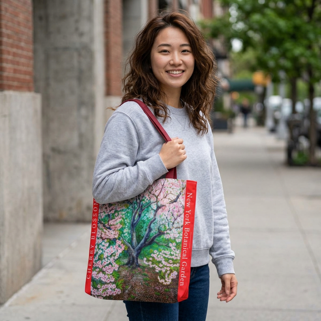 Cherry Blossom Tote Bag - New York Botanical Garden Collection