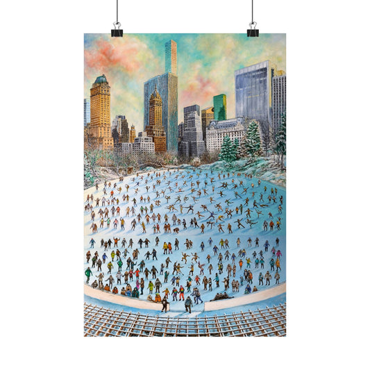 Central Park Ice Skaters — Archival Matte Paper Print