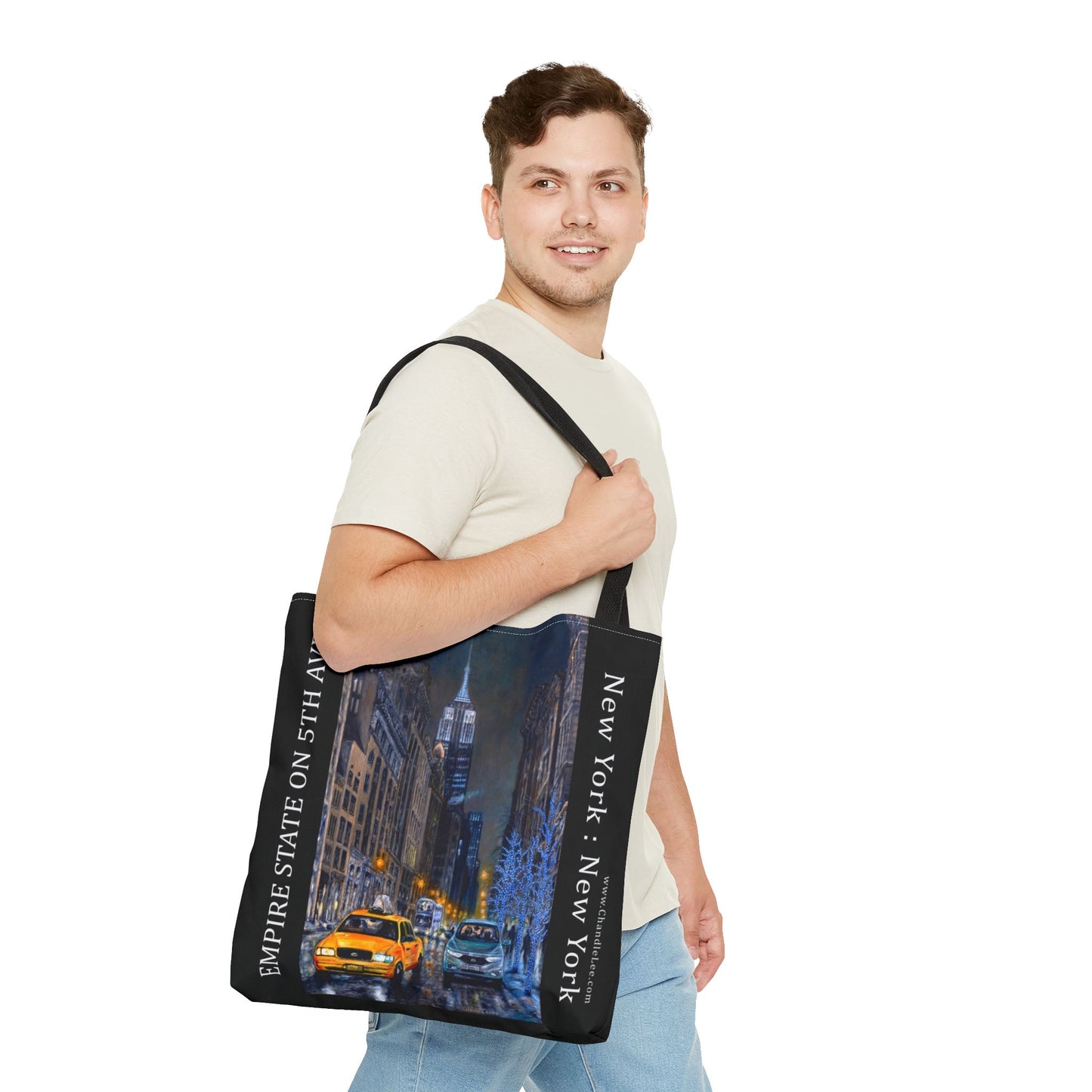 New York City Tote Bag - 5th Avenue Empire State Building View